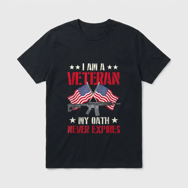 I Am a Veteran My Never T-Shirt – Classic T-Shirt in Black