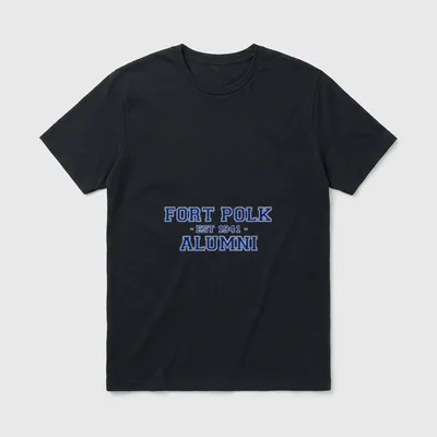 Polk Alumni College Themed Military Veteran T-Shirt – Classic T-Shirt in Black