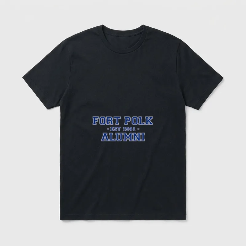 Polk Alumni College Themed Military Veteran T-Shirt – Classic T-Shirt in Black