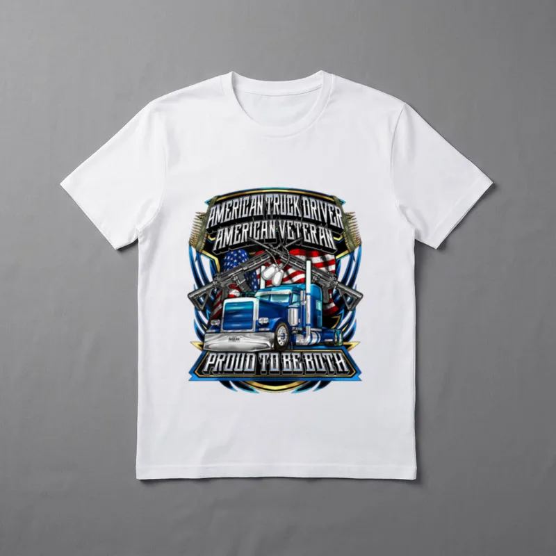 Truck Driver Veteran Trucker T-Shirt – Classic T-Shirt in Black