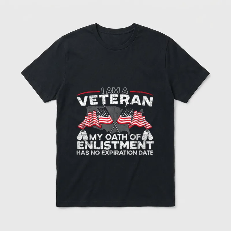 I Am a Veteran My Expiration T-Shirt – Classic T-Shirt in Black