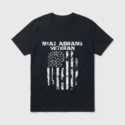 M1A2 Abrams Veteran T-Shirt – Classic T-Shirt in Black