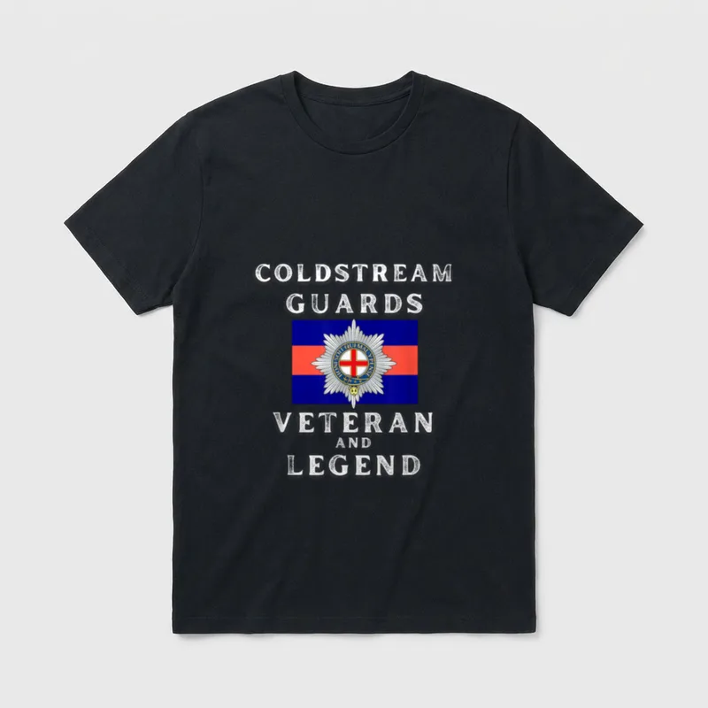 Coldstream Guards Veteran and Legend T-Shirt – Classic T-Shirt in Black