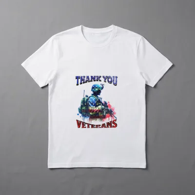 Thank You Veterans Military Appreciation Authentic T-Shirt – Classic T-Shirt in Black