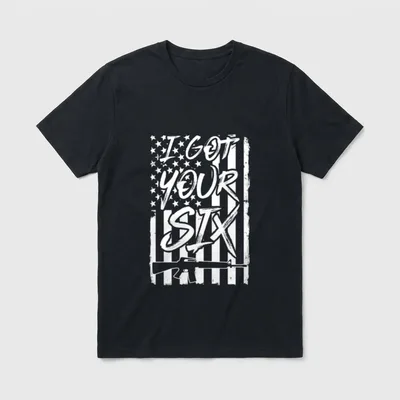 Got Your Six Military and Veteran T-Shirt – Classic T-Shirt in Black