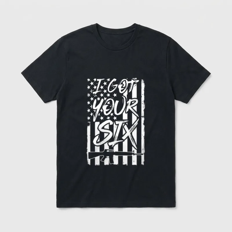 Got Your Six Military and Veteran T-Shirt – Classic T-Shirt in Black