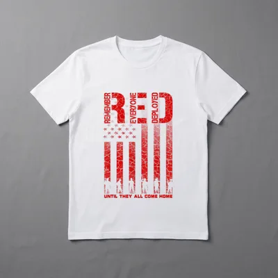 Red Friday Armed Forces T-Shirt – Classic T-Shirt in Black