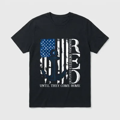 Red Friday Military Veterans T-Shirt – Classic T-Shirt in Black