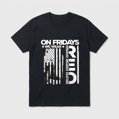 Veteran Red Friday T-Shirt – Classic T-Shirt in Black