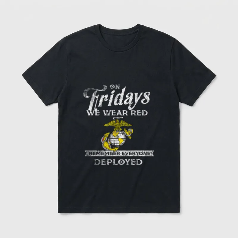 Military Support Red Friday T-Shirt – Classic T-Shirt in Black