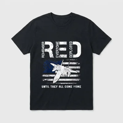 Air Force Veteran Red Friday T-Shirt – Classic T-Shirt in Black
