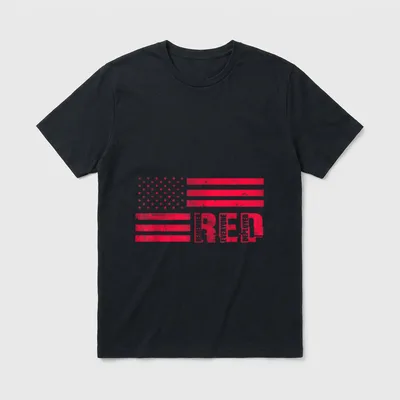 Remember Veterans Red Friday T-Shirt – Classic T-Shirt in Black
