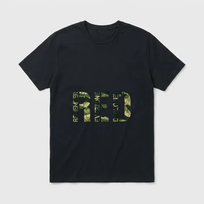Remember Everyone Deployed Red T-Shirt – Classic T-Shirt in Black