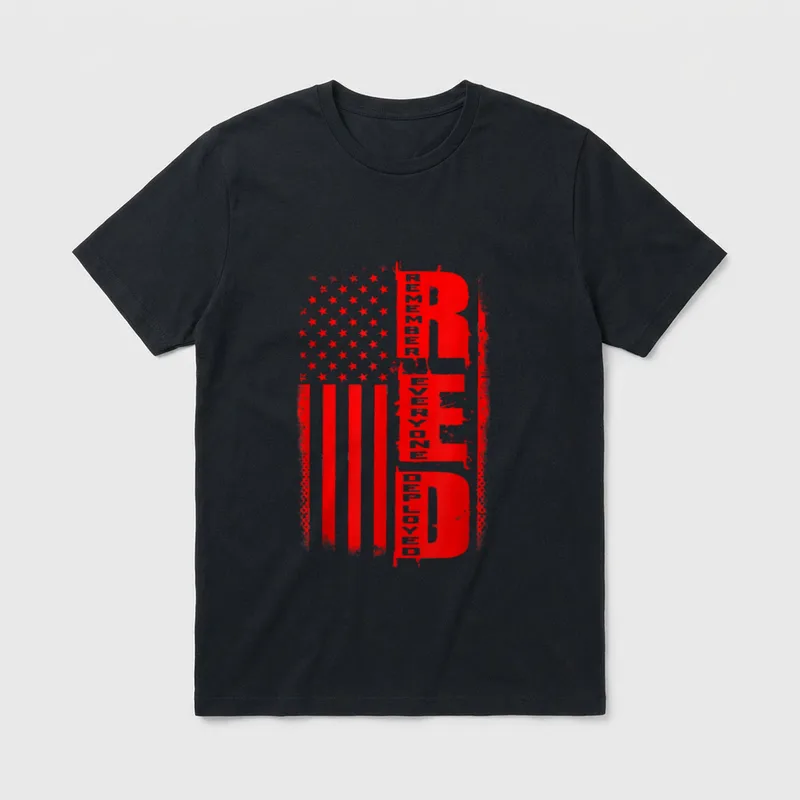 E D Remember Everyone Deployed Veteran T-Shirt – Classic T-Shirt in Black