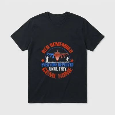 Remember Everyone Deployed Red Friday T-Shirt – Classic T-Shirt in Black