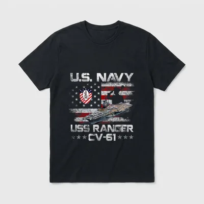 Aircraft Carrier Veteran T-Shirt – Classic T-Shirt in Black