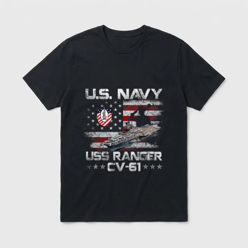 Aircraft Carrier Veteran T-Shirt – Classic T-Shirt in Black