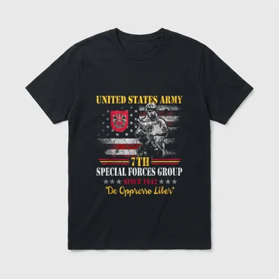 Special Forces Patriotic Military T-Shirt – Classic T-Shirt in Black