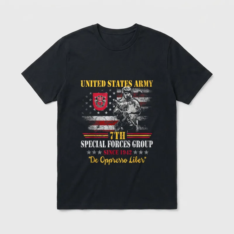Special Forces Patriotic Military T-Shirt – Classic T-Shirt in Black