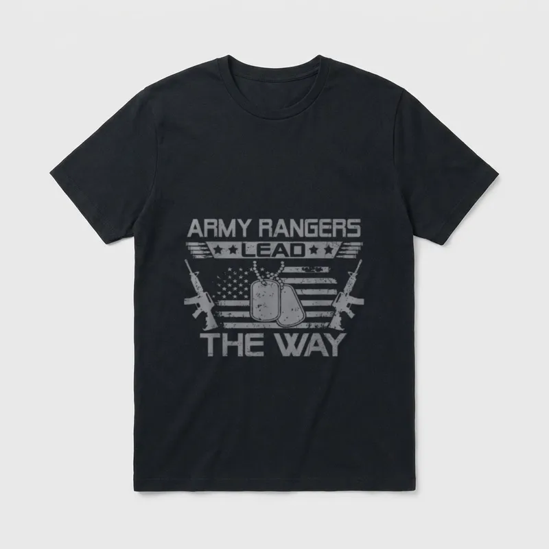 Army Ranger Lead The Way T-Shirt – Classic T-Shirt in Black