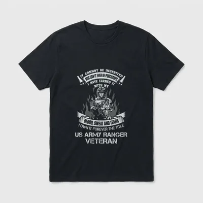 Army Ranger Forever T-Shirt – Classic T-Shirt in Black
