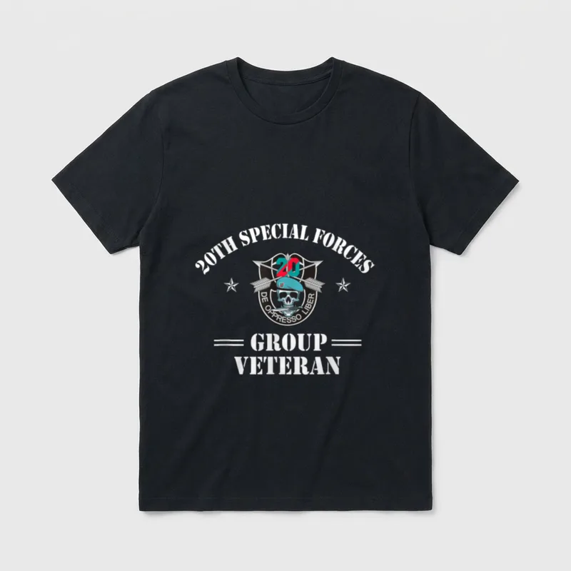 20th Special Forces Group Veteran T-Shirt – Classic T-Shirt in Black