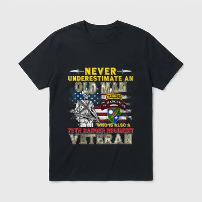 Army Ranger Veterans T-Shirt – Classic T-Shirt in Black