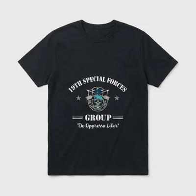19th Special Forces Group Veteran SFG T-Shirt – Classic T-Shirt in Black