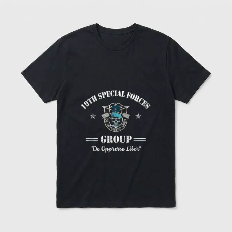 19th Special Forces Group Veteran SFG T-Shirt – Classic T-Shirt in Black