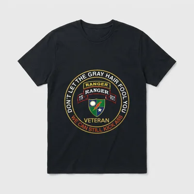 75th Ranger Regiment Veteran T-Shirt – Classic T-Shirt in Black