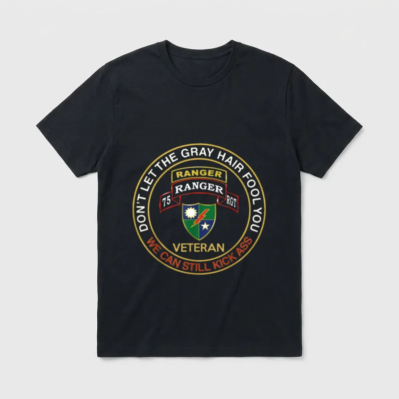 75th Ranger Regiment Veteran T-Shirt – Classic T-Shirt in Black