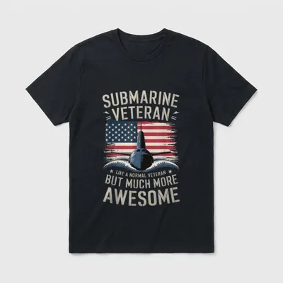 Navy Submariner Veteran T-Shirt – Classic T-Shirt in Black