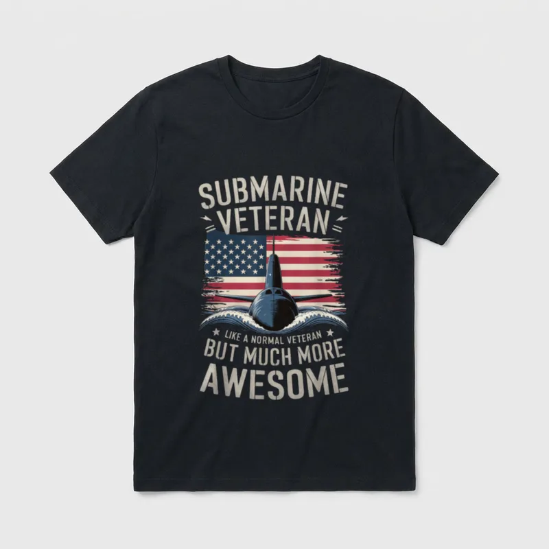 Navy Submariner Veteran T-Shirt – Classic T-Shirt in Black