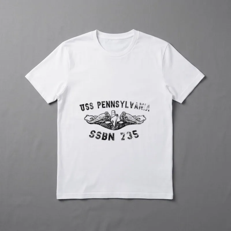 USS Pennsylvania Submarine T-Shirt – Classic T-Shirt in Black