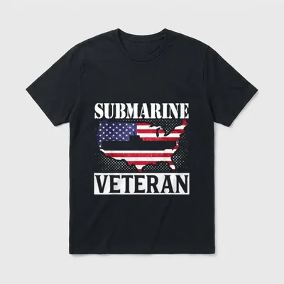 Submarine Veteran Patriot T-Shirt – Classic T-Shirt in Black