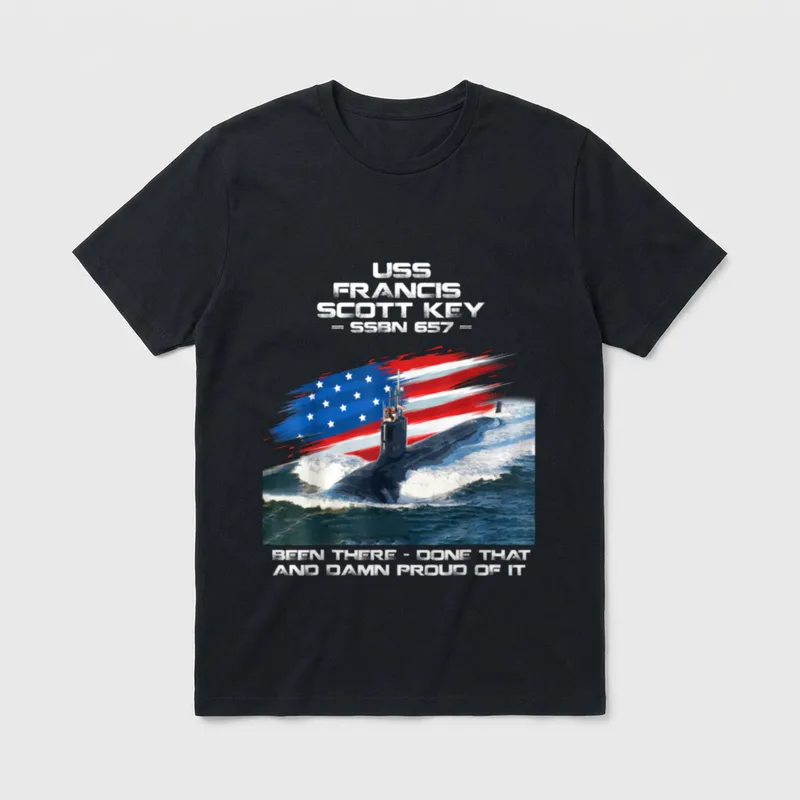USS Francis Scott Key Submarine T-Shirt – Classic T-Shirt in Black