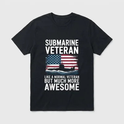 Submarine Veteran Navy T-Shirt – Classic T-Shirt in Black