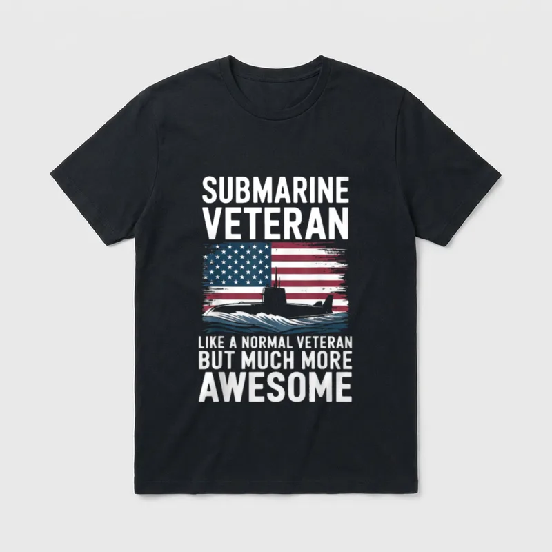 Submarine Veteran Navy T-Shirt – Classic T-Shirt in Black