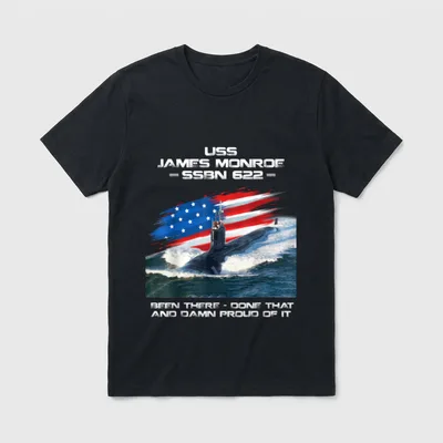 USS James Monroe Submarine Veteran T-Shirt – Classic T-Shirt in Black
