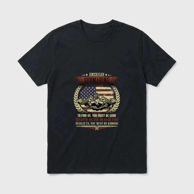 US Military Submarine for a Veterans T-Shirt – Classic T-Shirt in Black