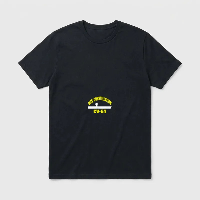 Aircraft Carrier USS Constellation CV-64 Veterans T-Shirt – Classic T-Shirt in Black