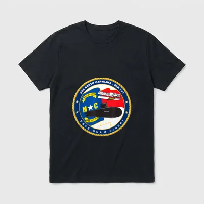 Submarine Veteran SSN-777 USS North Carolina T-Shirt – Classic T-Shirt in Black