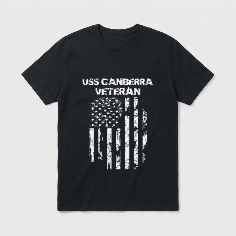 USS Canberra Veteran Performance T-Shirt – Classic T-Shirt in Black