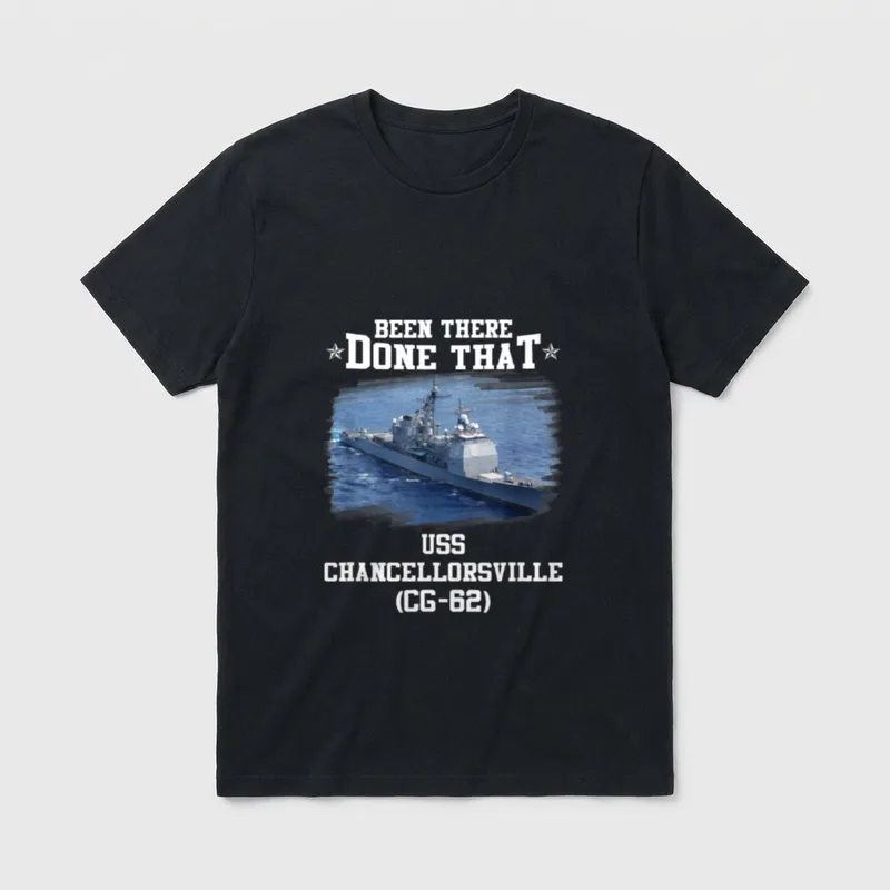 Chancellorsville CG-62 Ticonderoga Class Veteran T-Shirt – Classic T-Shirt in Black