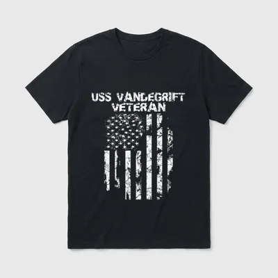 USS Vandegrift Veteran T-Shirt – Classic T-Shirt in Black