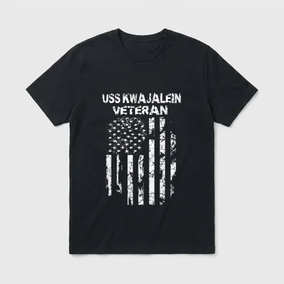USS Kwajalein Military Veteran T-Shirt – Classic T-Shirt in Black