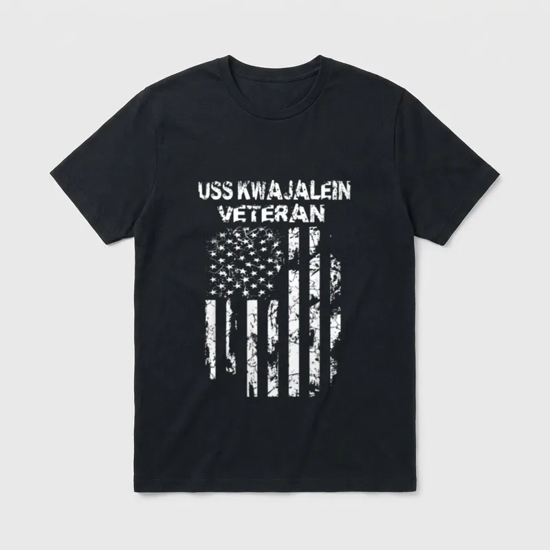 USS Kwajalein Military Veteran T-Shirt – Classic T-Shirt in Black