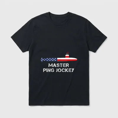 Ping Jockey Sonarman US Flag Veteran T-Shirt – Classic T-Shirt in Black