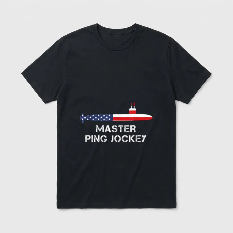 Ping Jockey Sonarman US Flag Veteran T-Shirt – Classic T-Shirt in Black