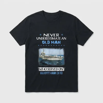 Kitty Hawk CV-63 Veterans Day Christmas T-Shirt – Classic T-Shirt in Black